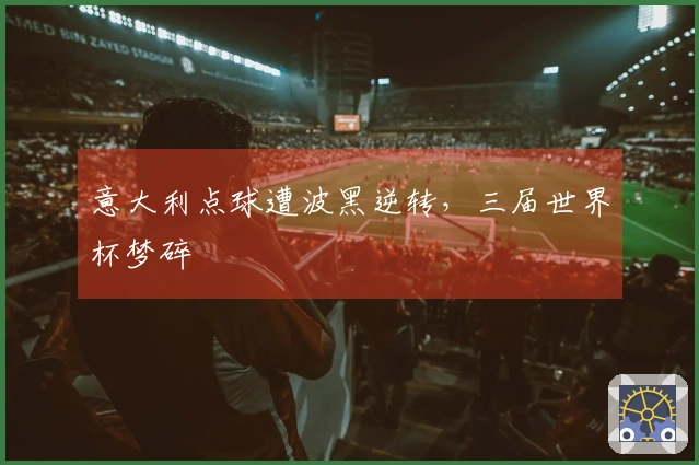 意大利点球遭波黑逆转，三届世界杯梦碎